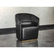 Genval Abbington Black / Cantina Black Wheeled Lounge Chair, Wheeled